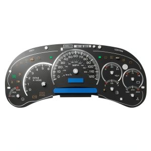GM Black LED Transmission Gauge Face Overlay-0