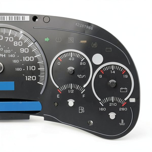 GM Black LED Transmission Gauge Face Overlay-2