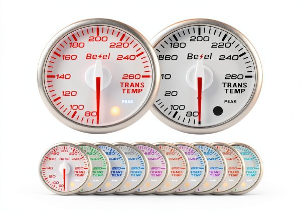 Temp Gauge Bezel Auto Waterproof 7‑Color Model B52-0