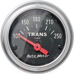 Auto Meter Transmission Gauge Chrome Plastic 12V-0