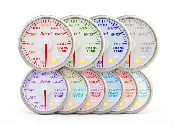 Temp Gauge Bezel Auto Waterproof 7‑Color Model B52-8