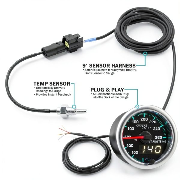 MaxTow Transmission Temperature Gauge for 6.6L Duramax-1