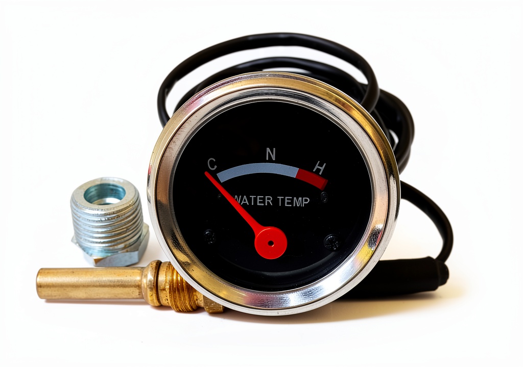 Transmission gauge with backlit bulb installed in a vehicle dashboard