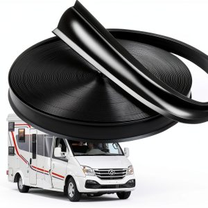 RV Trim Molding 1 Inch Black Vinyl 100ft Roll RVRAYS-0